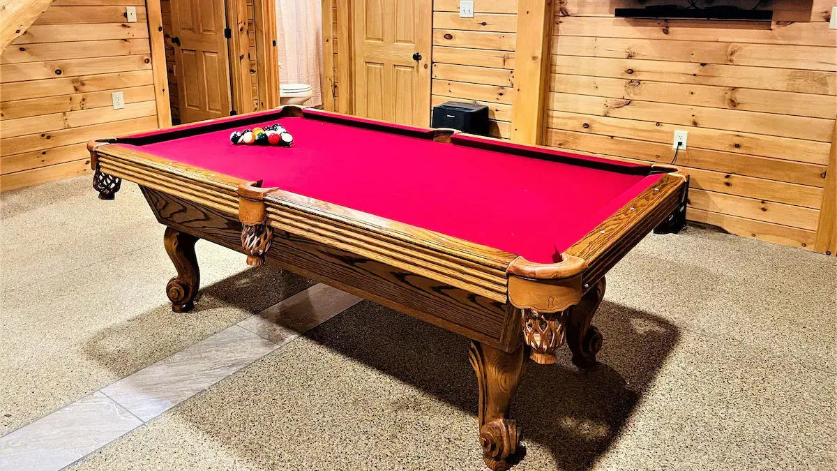 Summit Point Cabin Pool Table